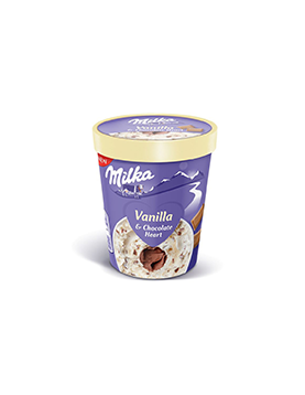 Milka Copo Baunilha Chocolate com colher